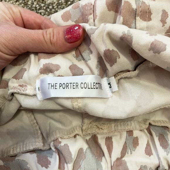 Porter Collective Pink Leopard Print Drawstring Pants Medium - Picture 4 of 6